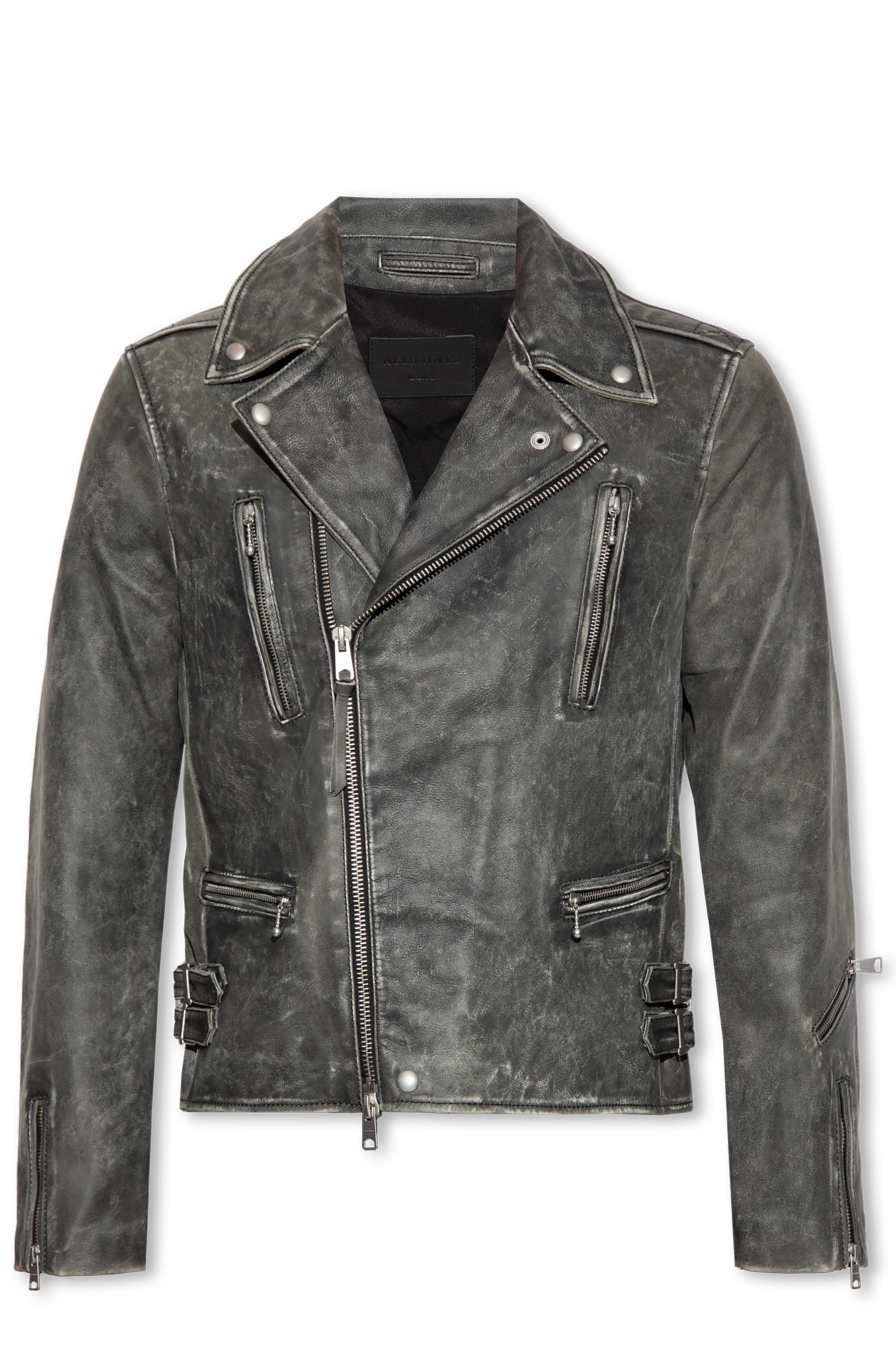 AllSaints 'Ark' leather biker jacket | Men's Clothing | Vitkac